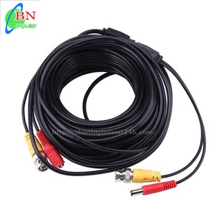 20 Mét Dây Đồng Trục Bấm Sẵn 2 Đầu - Thi Công Camera