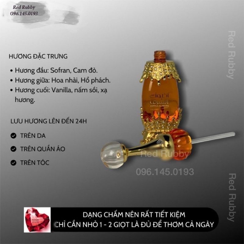 Tinh Dầu Nước Hoa Dubai Việt Kiều Adwaa Al Sharq Afnan Nội Địa Chính Hãng Cao Cấp