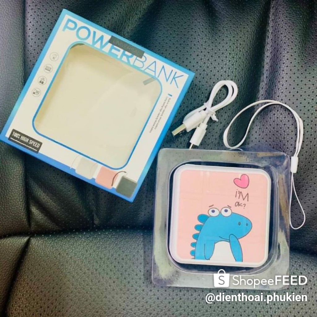 Sạc Dự Phòng Cute - Doremon - Hello Kitty (Kèm Dây Đeo)