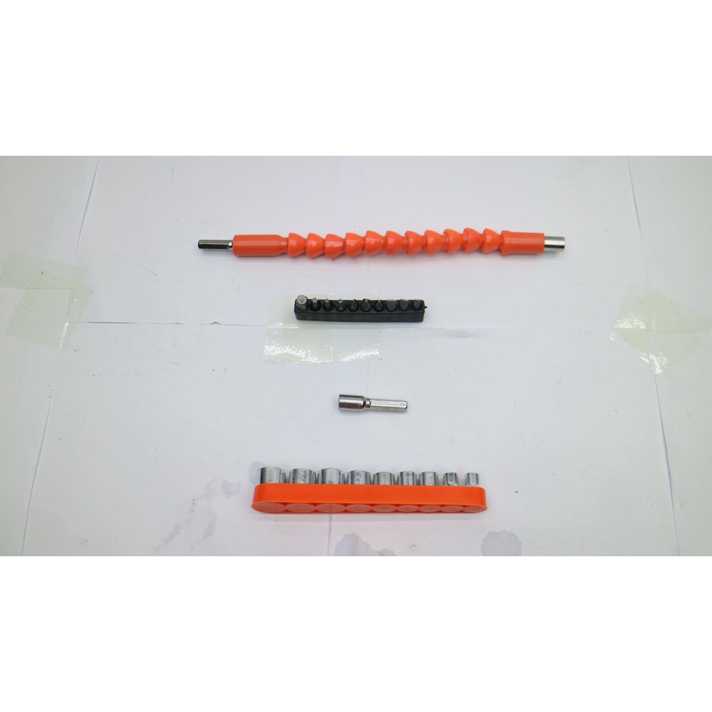 Bộ phụ kiện Vặn Vít Đầy Đủ 20 chi tiết - 10 đầu bắt vít - 9 đầu khẩu - phụ kiện máy khoan, vít