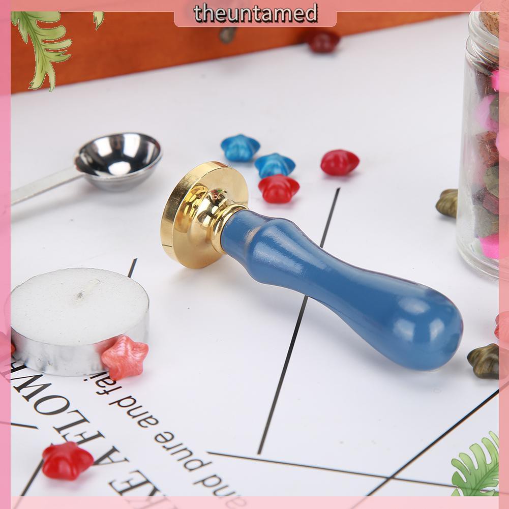 Tay cầm gỗ phong cách vintage cho con dấu