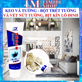 2lọ keo vá tường - bột trét tường - bột bả - keo trét, vá vết nứt xi măng, bịt kín lỗ đinh, nứt chắc chắn