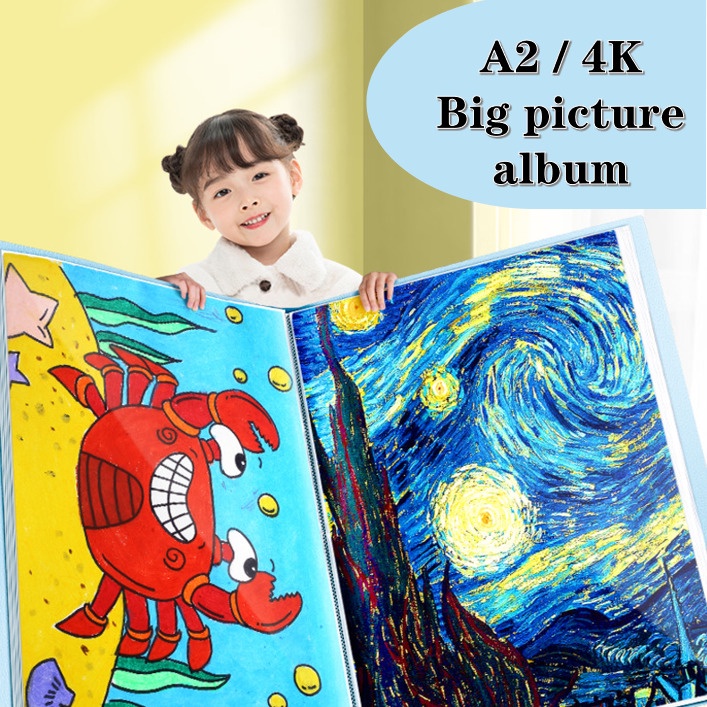 ▤_♘Album Đựng Tài Liệu Khổ A3 / A2,8K / 4K Tiện Lợi