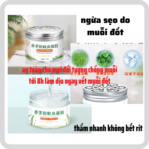 Tinh dầu đuổi muỗi dạng gel bôi chống muỗi,kem chống muỗi và côn trùng Nella 120G 100% thảo dược dùng an toàn hiệu quả