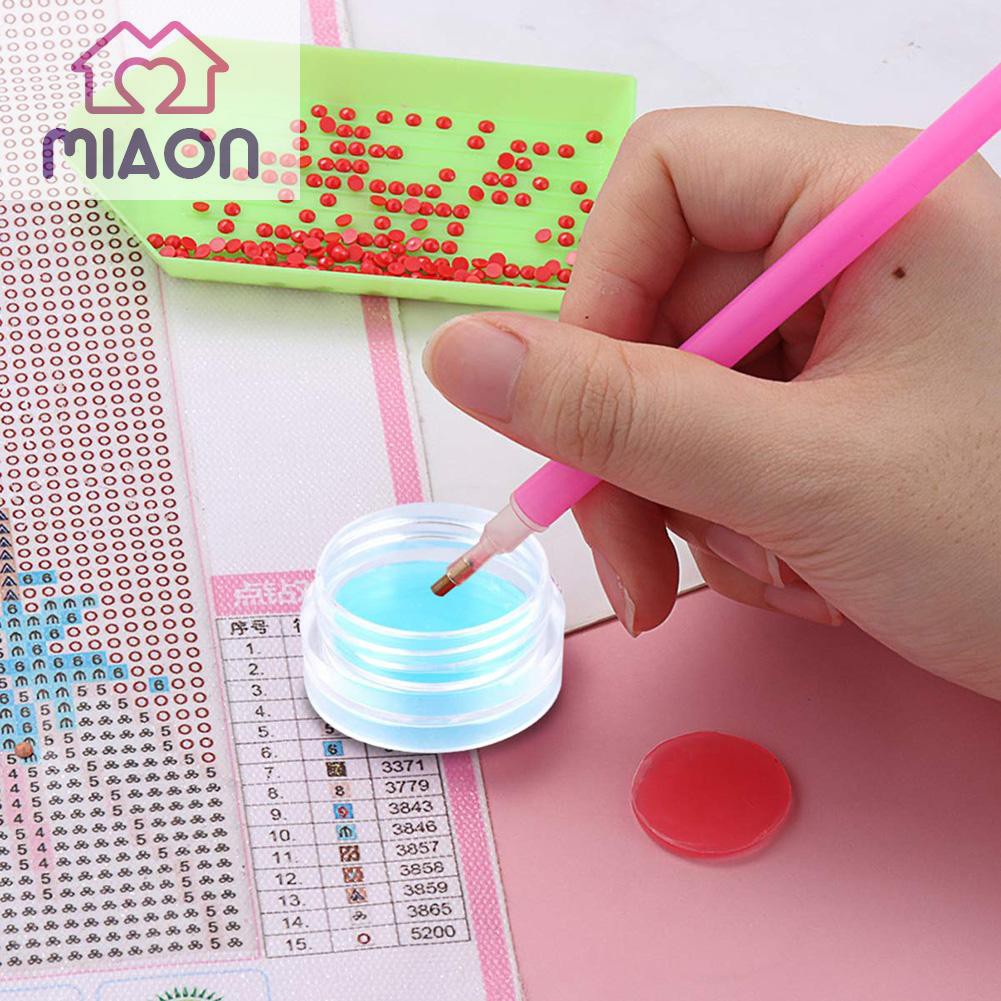 Chai keo đất sét hình tròn dùng cho vẽ tranh đính đá thủ công tự làm