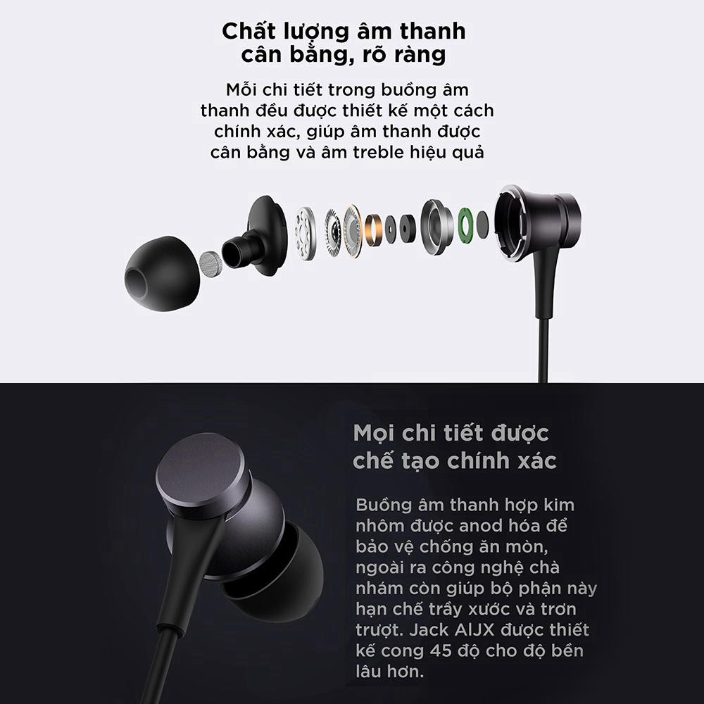 Tai nghe Xiaomi Mi Earphone Basic - Hàng chính hãng Digiworld