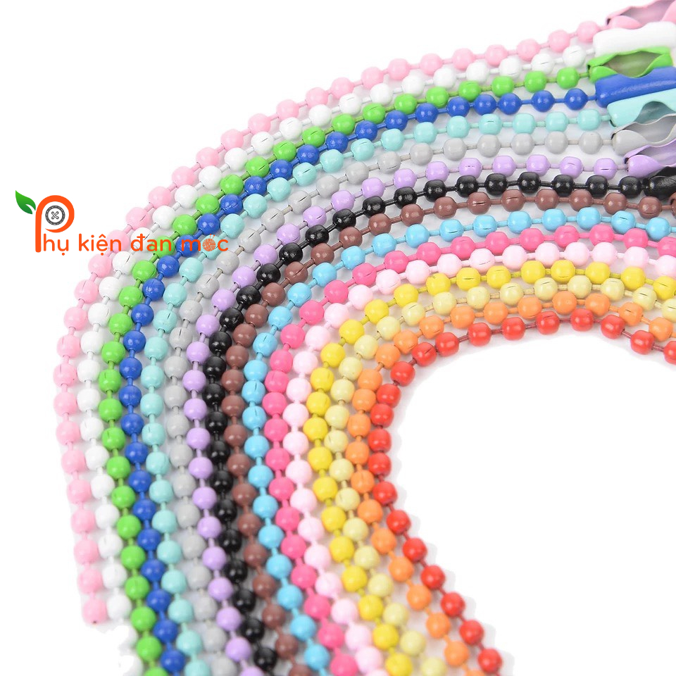 (Set 10) Móc Dây Bi, Xích Bi Gắn Móc Khóa Handmade