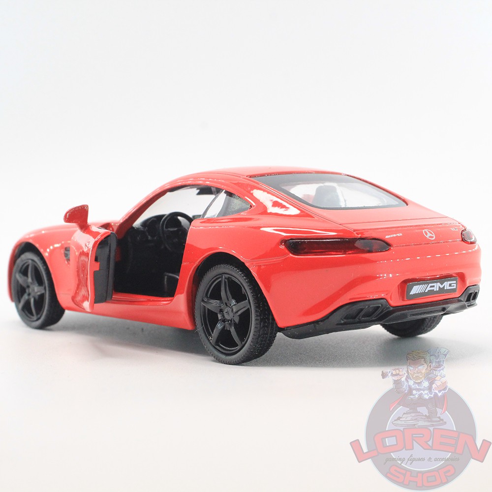 Mô hình ô tô kim loại Mercedes AMG GTS tỷ lệ 1:36, xe hơi thể thao chạy cót mở 2 cửa lorenshop