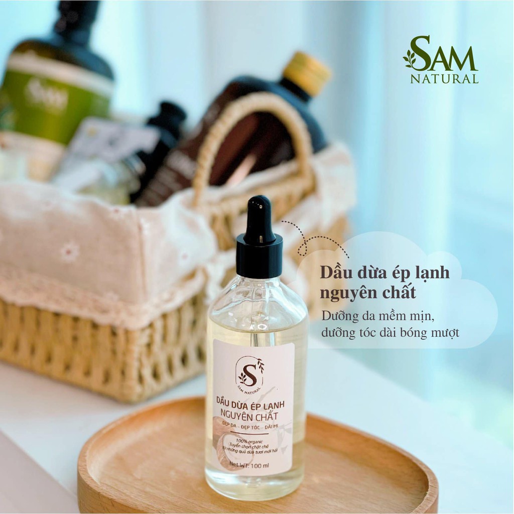 DẦU DỪA ÉP LẠNH NGUYÊN CHẤT SAMNATURAL-100ml