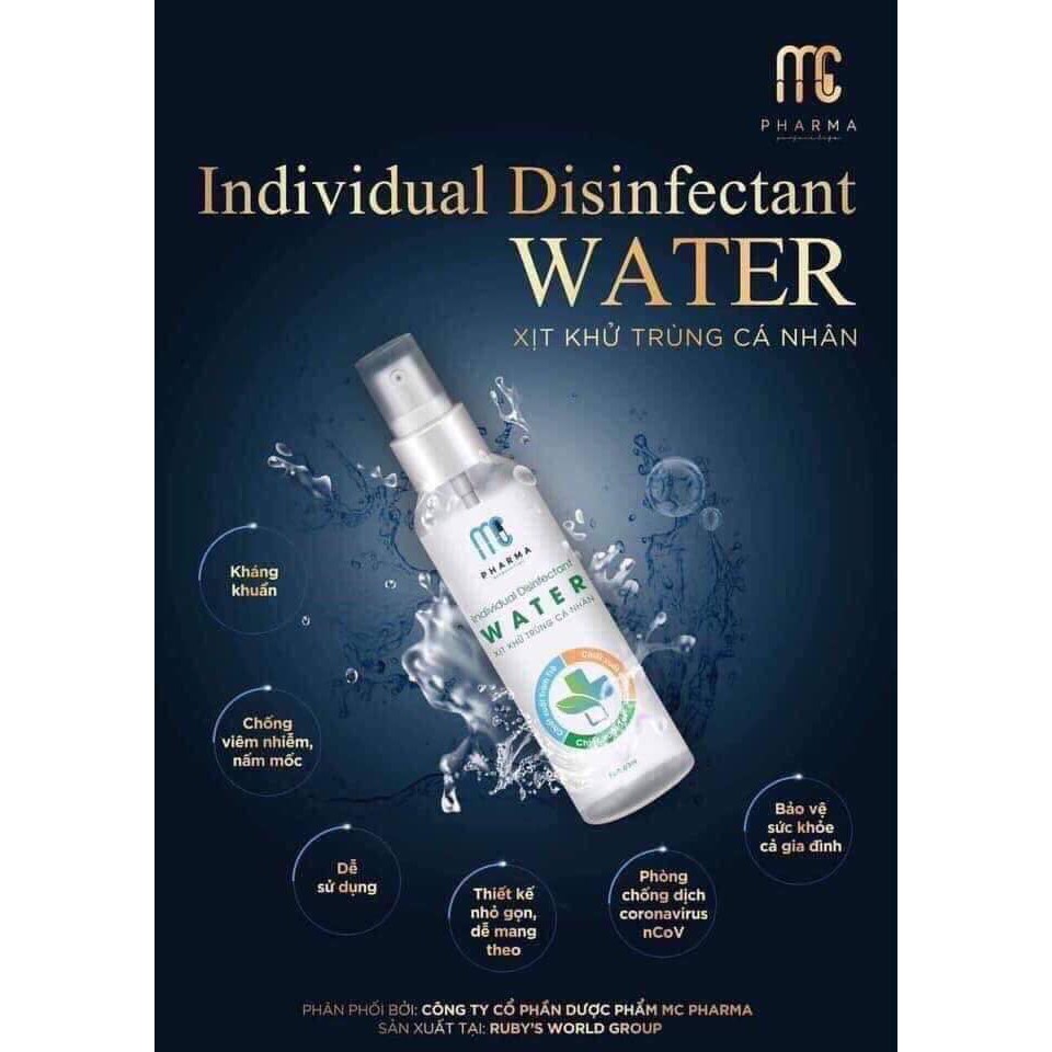 XỊT KHÁNG KHUẨN MC PHAMA DIỆT KHUẨN 99,99% CHAI 120ml | BigBuy360 - bigbuy360.vn