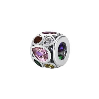 Charm bạc đá đủ màu - CA000382