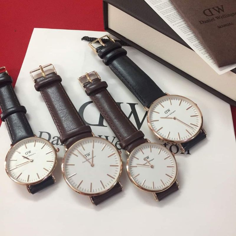 Đồng hồ Daniel Wellington Classic dây da (Nam-Nữ)(size 36mm,40mm)