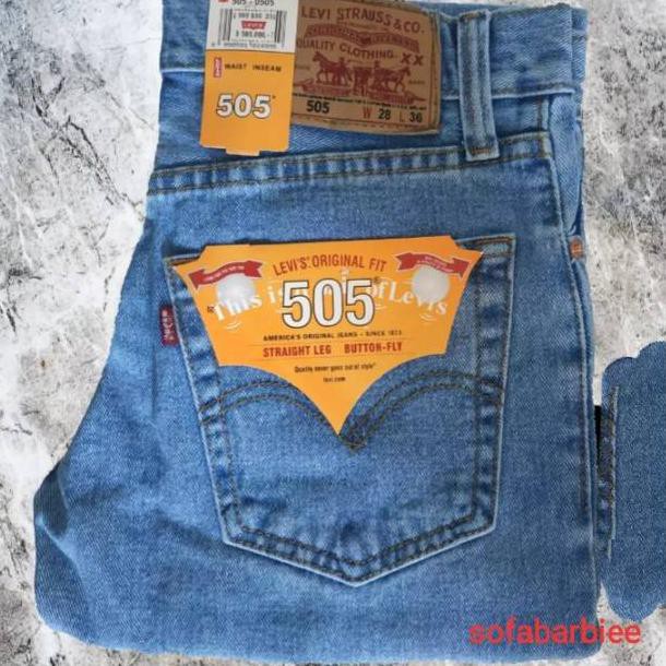 Quần Jean Dài 5.5 Levis 505 Thời Trang Cho Nam