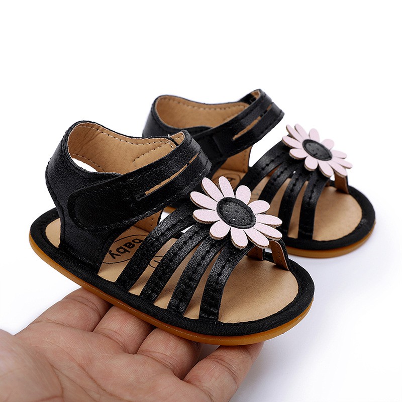 [Hàng mới về]Giày Sandal tập đi đế cao su mềm mại chống trơn trượt dễ thương cho bé