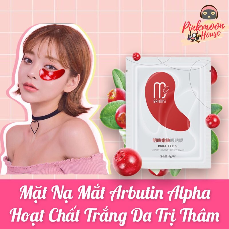 Mặt Nạ Mắt Arbutin Truyền Trắng Ngừa Quầng Mắt