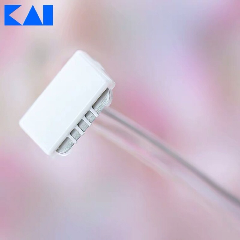 Set 2 dao cạo lông mày lưỡi ngắn (dễ cạo) KAI hàng Nhật