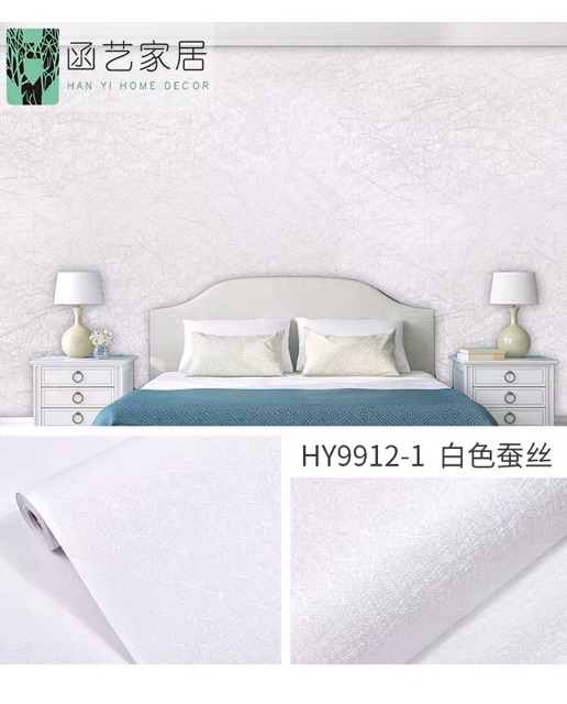 10M giấy dán tường víp vân nổi keo sẵn bóc dán 45cm