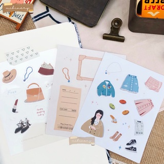 Set 3 sticker Life Collector trang trí sổ