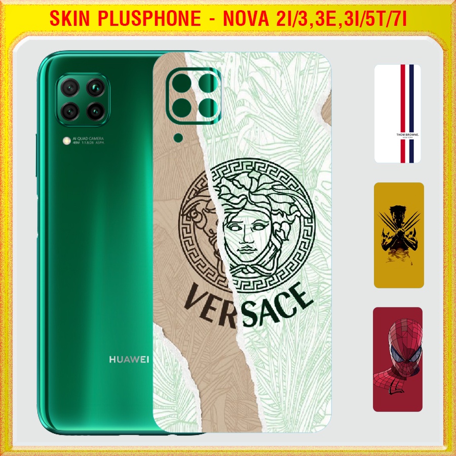 Dán Skin cho mặt sau Huawei Nova 2i, 3, 3e, 3i, 4, 5T, 7i mẫu Thom Browne