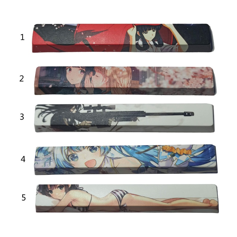 Nắp Phím Spacebar Pbt Nhuộm Màu Năm Mặt 6.25u