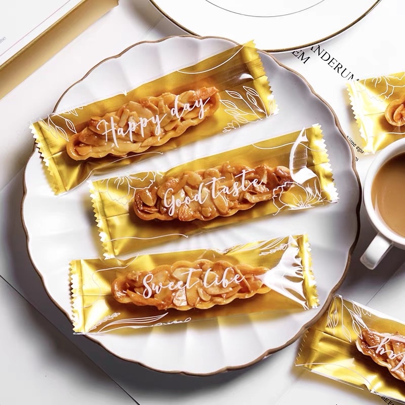 Túi bánh đế thuyền happiness - set 100 cái