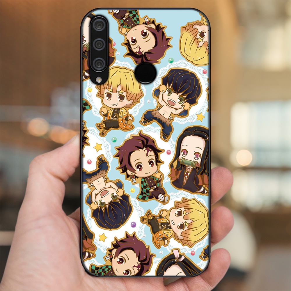 Ốp lưng Huawei Y6P viền đen in hình Zenitsu Kimetsu no Yaiba