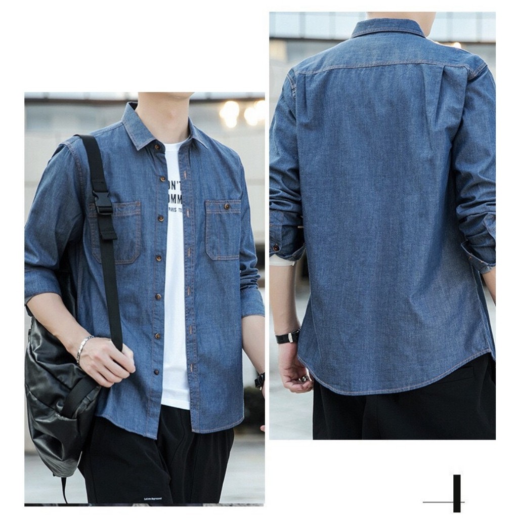 Áo Sơ Mi Jean Nam Phối Túi MG011 Thời Trang Cao Cấp  PONIVA Thiết Kế Trẻ Trung, Nam Tính Dành Cho Phái Mạnh | BigBuy360 - bigbuy360.vn