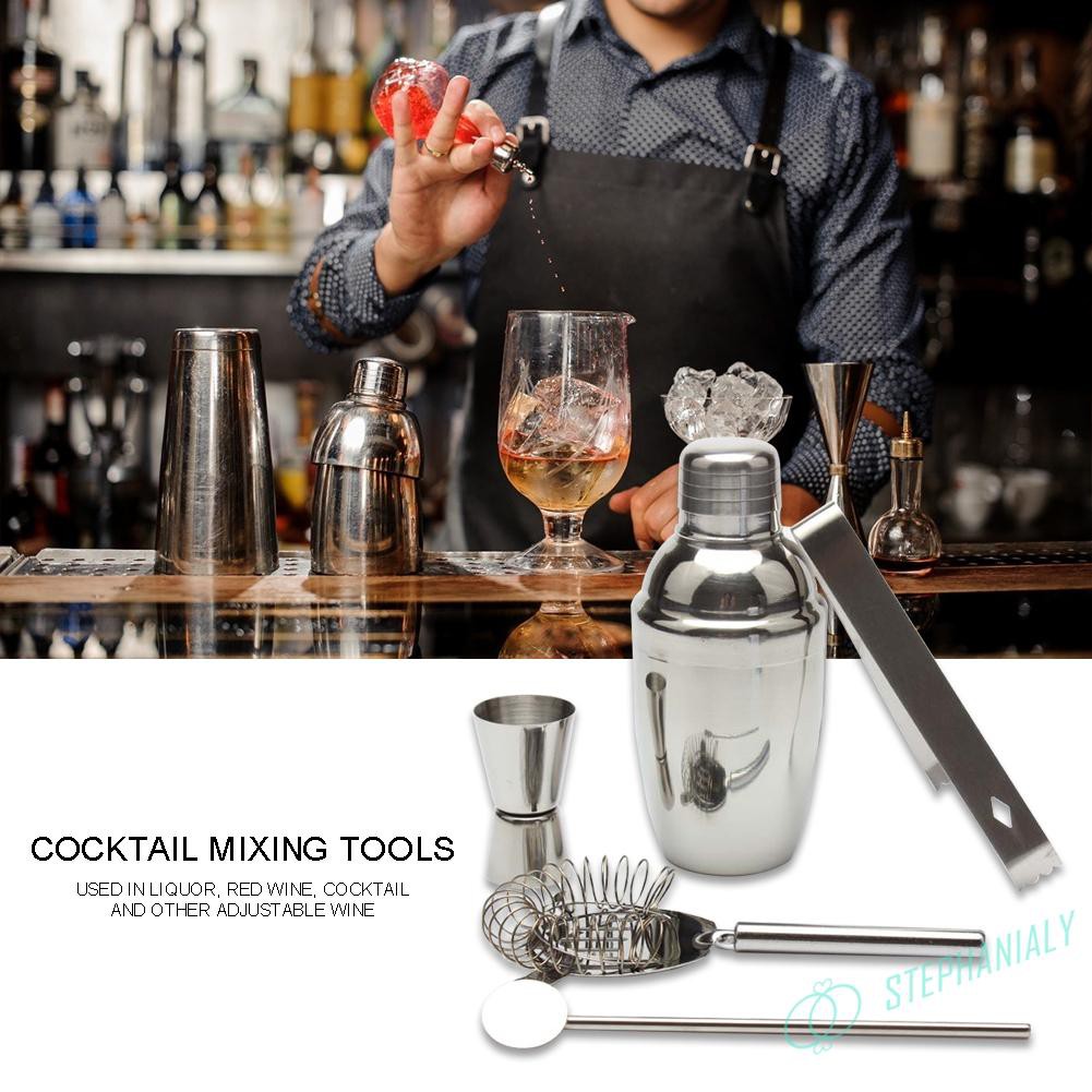 Bartender Bar Dụng cụ chuyên nghiệp Thép không gỉ Cocktail Shaker Rượu Martini Bộ trộn