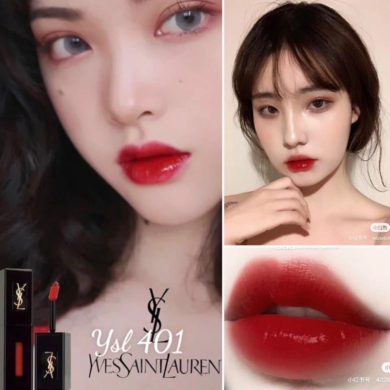 Son Yves Saint Laurent YSL Vinyl Cream Lip Stain màu 401-409-416