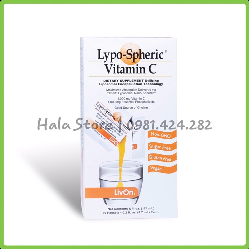 Hộp uống dưỡng đẹp da Lypo-Spheric Vitamin C 1000mg