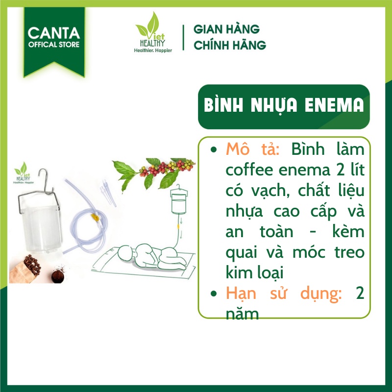 Bộ thải độc cà phê Xô thải độc đại tràng bộ thụt tháo đại tràng coffee enema