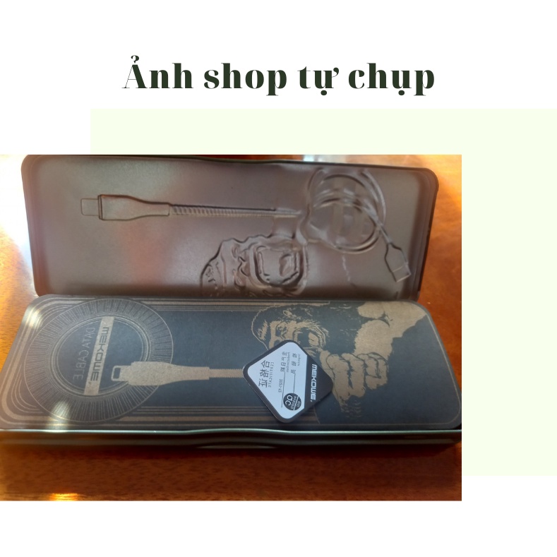 CÁP SẠC LIGHTNING HỘP SẮT KINGKONG 3A WK 114