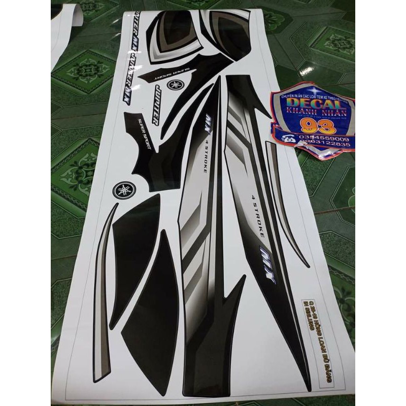 Tem rời dán xe Jupiter mx đặt in..