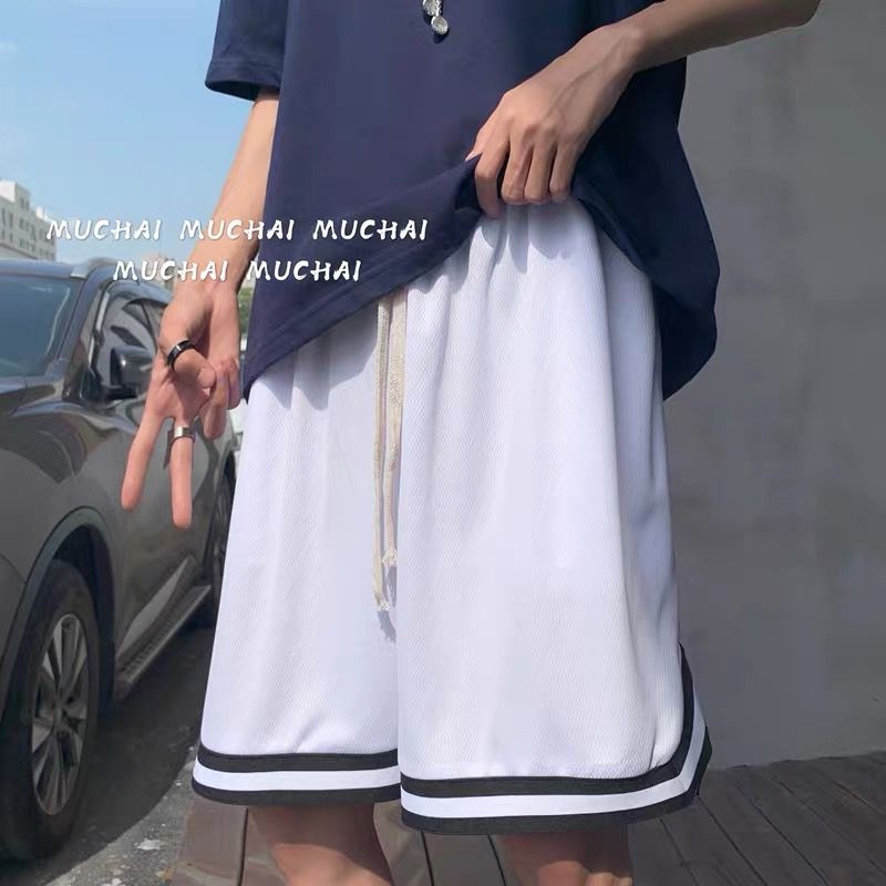 Quần Short Dáng Rộng Lưng Thun Co Giãn Thoải Mái Phong Cách Hàn Quốc Thời Trang Cho Nam Và Nữ size M-2XL