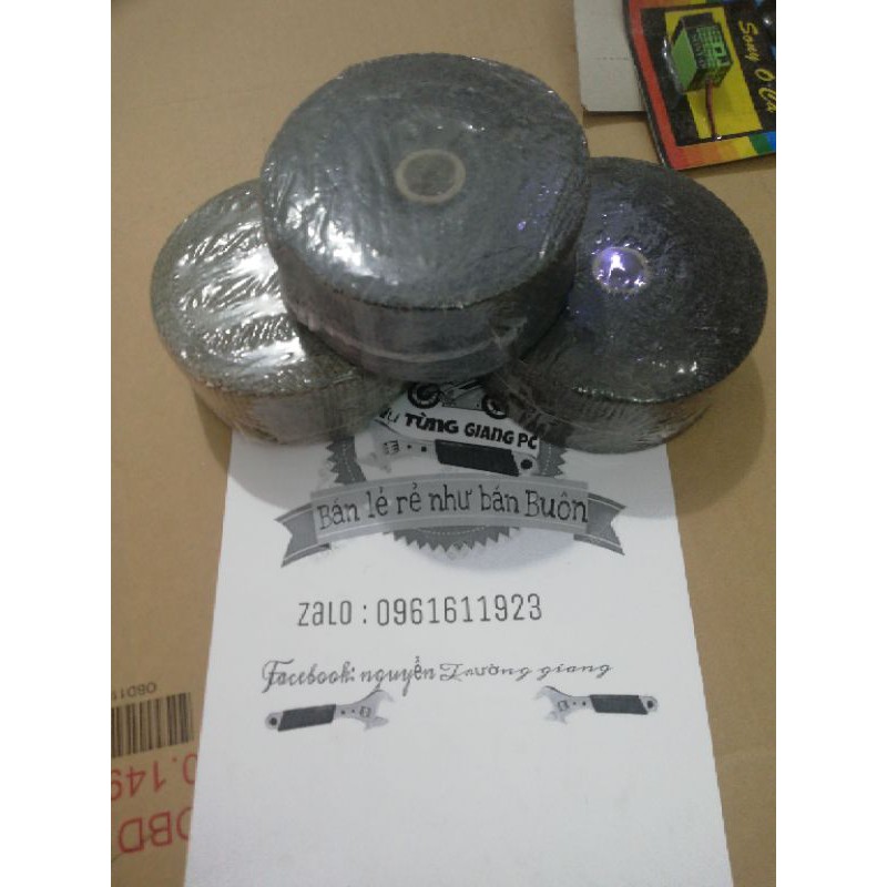 vải quấn cổ pô chống nóng  oto xe máy 10m màu đen