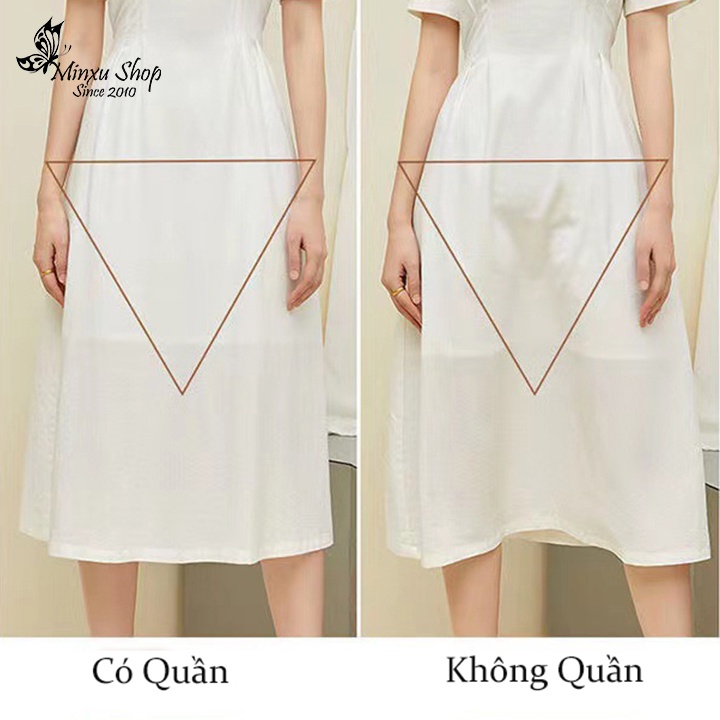 Quần mặc váy không hằn, quần bảo hộ chống lộ đường viền giữ phom váy chất cotton co giãn 4 chiều Minxu shop QH