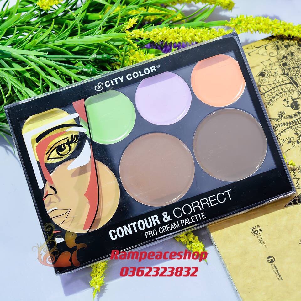 Bảng Tạo Khối 7 Ô CITY COLOR Contour &amp; Correct Pro Cream Palette