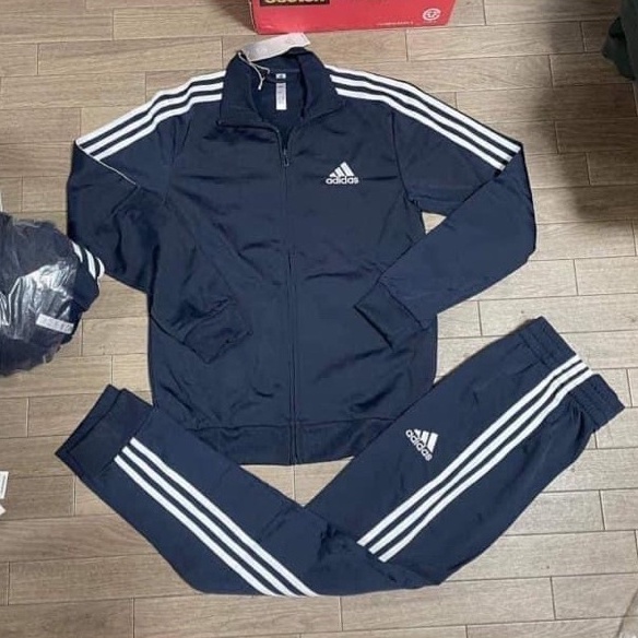 [100% HÀNG CHÍNH HÃNG] Set thể thao nam Adidas chất poly Xanh Navy - GK9658