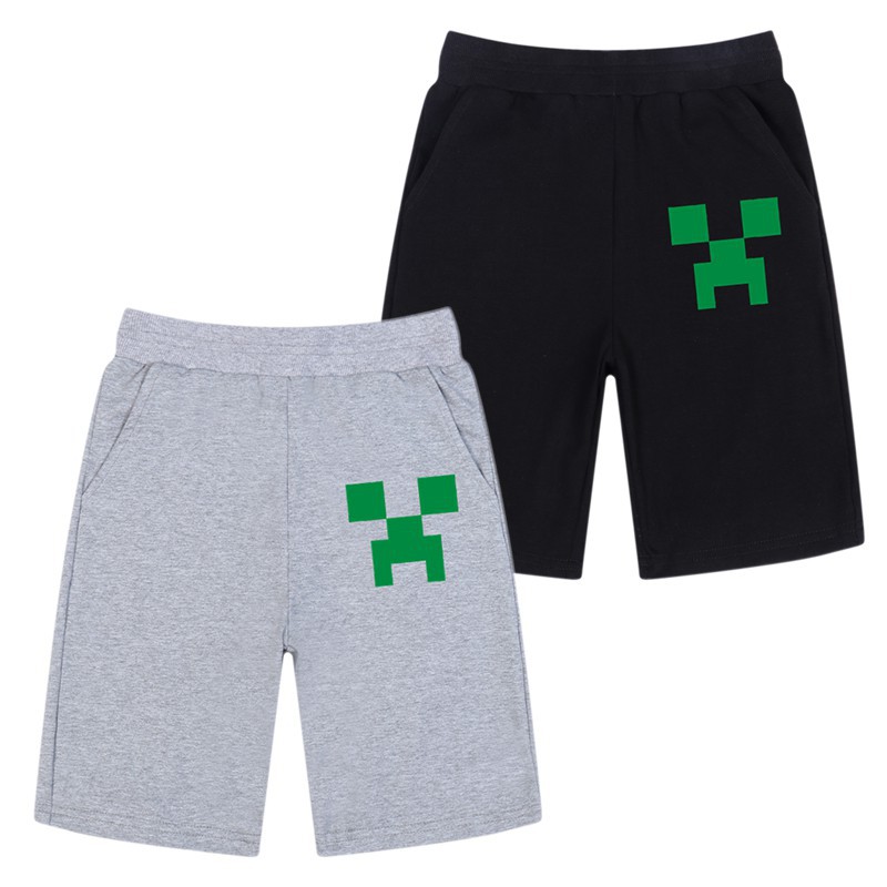 New Kids Summer Summer Boy Quần thể thao Quần short trẻ em Minecraft