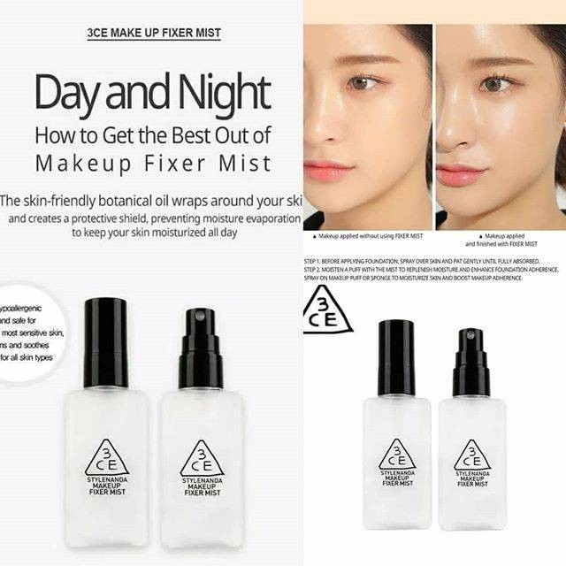 Xịt khoáng khóa nền 3CE Makeup Fixer Mist