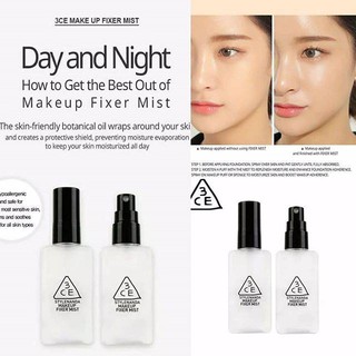 Xịt khoáng khóa nền 3CE Makeup Fixer Mist