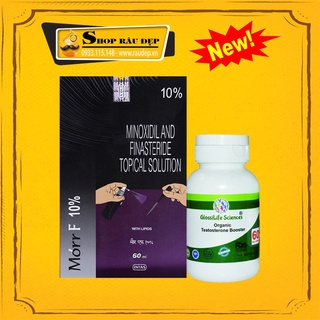  Combo-Hỗ Trợ Mọc Tóc Hói  Nhanh Morr F10 + DHT Organic