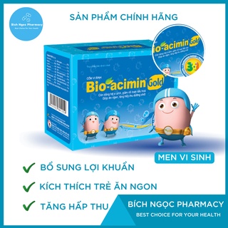 ☑️ Men Vi Sinh - Men Bioacimin Gold - Cân Bằng Hệ Vi Sinh - Tăng Cân - Khỏe Mạnh (Hộp 30 gói)
