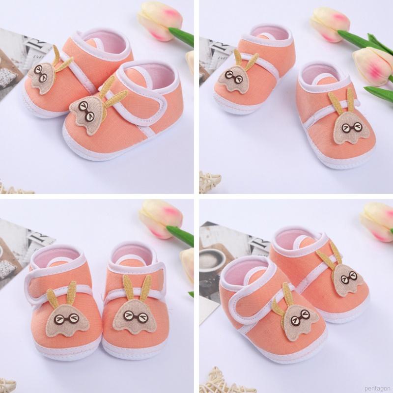 Giày thể thao đế mềm chống trượt kiểu dáng dễ thương cho bé sơ sinh 0-18 tháng tuổi