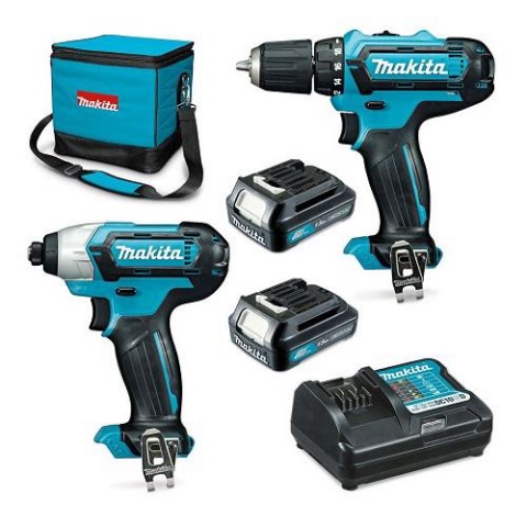 Máy khoan, máy vặn vít Makita - CLX228S HP333D+TD110D dùng pin 12v chính hãng giá rẻ