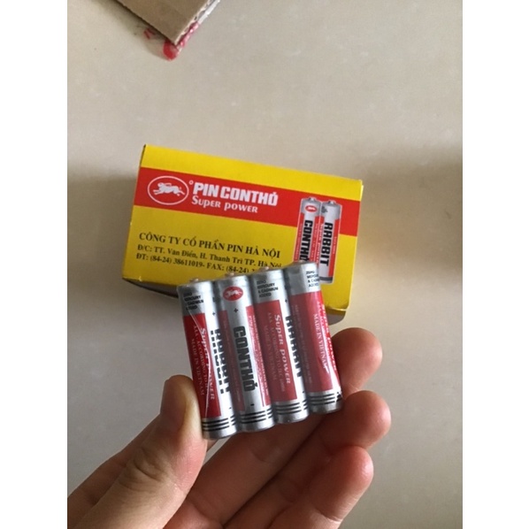 4 Viên Pin tiểu con thỏ AAA - 1,5V