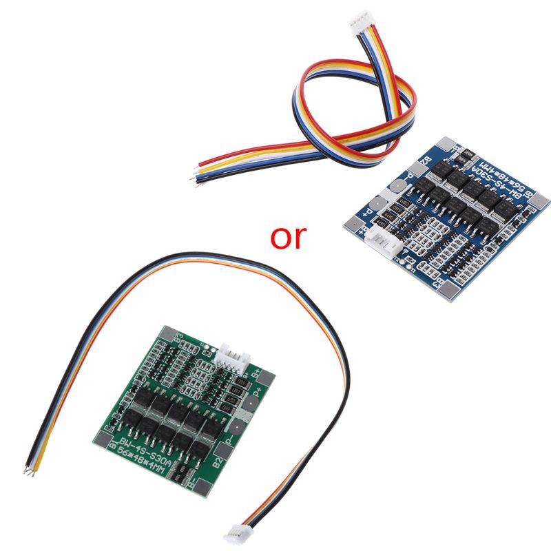 Bảng Mạch Pcb Bảo Vệ Pin 4s 30a 12.8v W / Cân Bằng 3.7v Lifepo4 Life 18650 Tiện Dụng