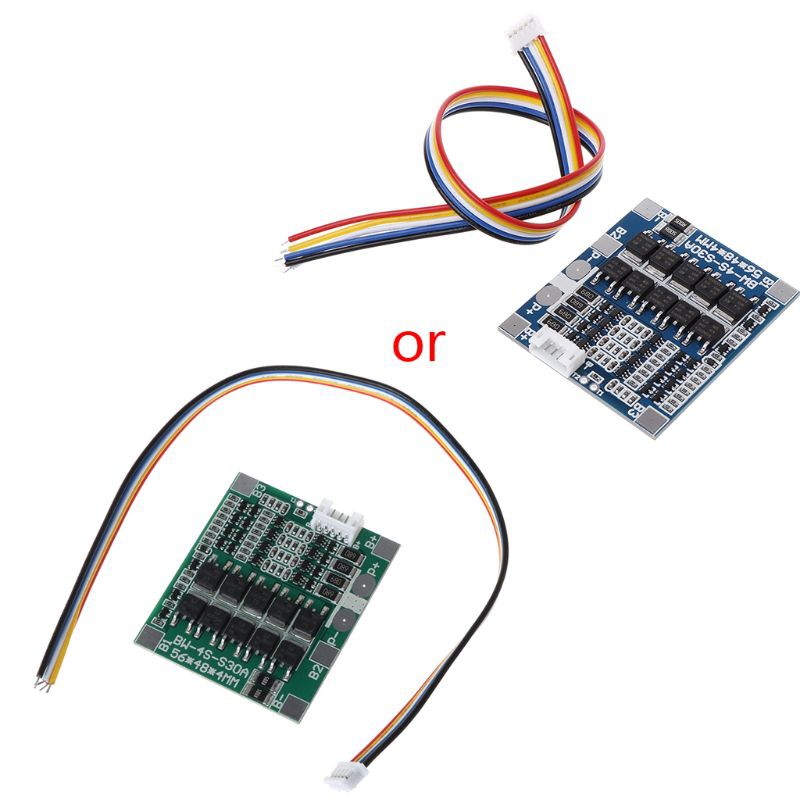 Bảng Mạch Pcb Bảo Vệ Pin 4s 30a 12.8v W / Cân Bằng 3.2v Lifepo4 Life 18650 Tiện Dụng