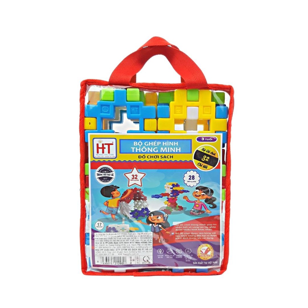 Đồ chơi xếp hình khối 32M nhỏ mầm non HT7818