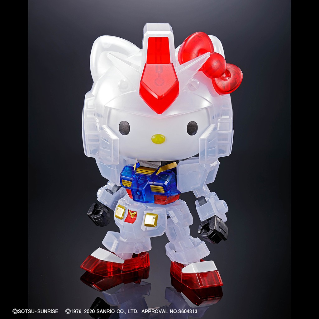 Mô Hình Gundam SD Hello Kitty / RX-78-2 Clear Color EX Standard Bandai Đồ Chơi Lắp Ráp Anime Nhật